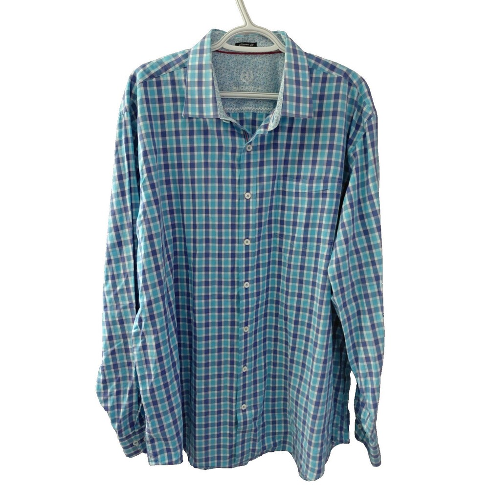 Bugatchi Uomo Men's XXL Long Sleeve Classic Fit Button Up Shirt